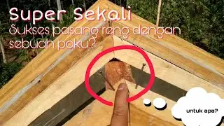 Cara pasang rangka atap kayu