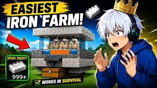 The EASIEST Iron Farm in Minecraft!