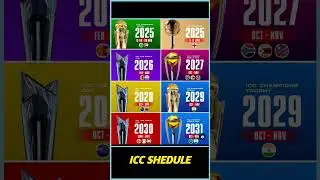 Official Shedule Of ICC Event's #cricket #icc #shorts #short