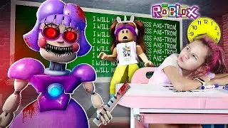Valentina Pontes games Roblox - A PROFESSORA ASSUSTADORA (Escape Miss Ani-Tron&acute;s Detention)