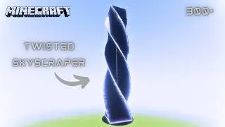 Minecraft: Futuristic/Cyberpunk Twisted Skyscraper Tutorial