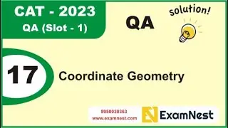 CAT 2023 | Question - 17 | QA Solutions | Slot 1 | Coordinate Geometry | Moderate