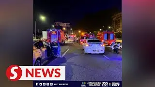 Four killed in NKVE collision caused by car driving against traffic