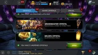 One of those Grandmaster Crystal openings/ MCOC