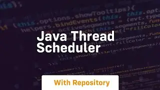 java thread scheduler