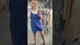 Free People Hot Shot Romper in Blue Flame