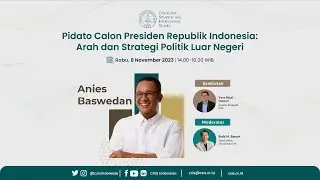 Pidato Calon Presiden Republik Indonesia: Arah dan Strategi Politik Luar Negeri