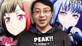 NEW BANDS!! ROSELIA IS AURA FARMING!! | BanG Dream! S2 Episode 1 & 2 Reaction