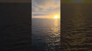 The View of the Sunset From a Cruise With the Sounds of the Ocean