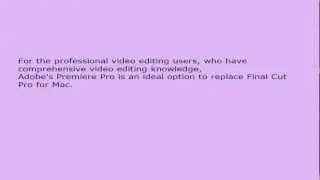 Download Videos with Final Cut Pro for Mac Alternative