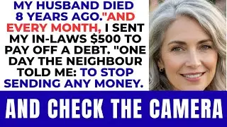 My Husband Died 8 Years Ago—Yet I Sent My In-Laws $500 Month My Neighbor Said “Stop Check the Camera