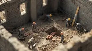 Tiny Workers Built This Amazing Mini House | Full Construction Video”🏠