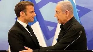 Macron wants international coalition to fight Hamas, and sends a warning to Iran