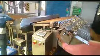 PLC version Metal Detector for Biscuit cooling conveyor line