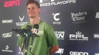 Alexei Pergande 2023 PFL Playoffs Post-Fight Scrum