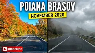 Poiana Brasov Coborare / Romania - City Drive / Drive Through - Noiembrie 2020