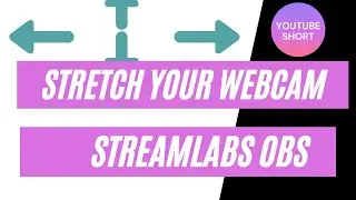 How to Stretch your Webcam on Streamlabs OBS #shorts