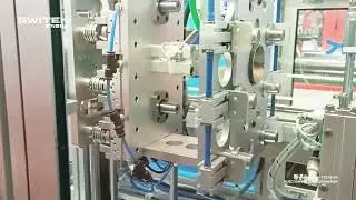 SWITEK  pipe fitting cutting runner and inset part full automation running with chensong machine