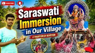 A video of the Saraswati immersion ceremony in our village.#train🛕🏰🎎💽🪷🪷🪷🌼 #Saraswati Puja