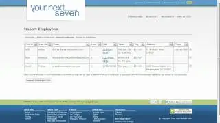 Employee Scheduling - Import Employees - YourNextSeven.com