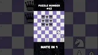 PUZZLE NUMBER -43 🥶☠️ 100 CHESS PUZZLE SERIES #chess #trending #viral #shorts