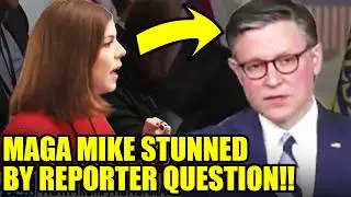 Reporter CATCHES Mike Johnson OFF GUARD With Basic Question