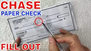 ✅ Как заполнить чек Chase Paper 🔴
