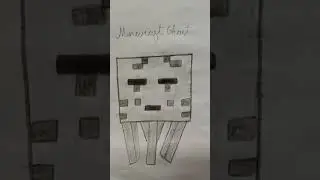 Minecraft Ghast drawing @ijakiferns_art #youtubeshorts #art #shorts #artist #shortfeed #minecraft