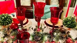 Traditional Christmas Decoration With  Me￼￼/ Tutorial Unique DIY Napkins Folding/ Decorate A Chair 