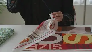 Hand-rolled hemming of ONSZ Scarf