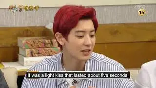 EXO CHANYEOL TALK ABOUT HIS KISSING SCENE