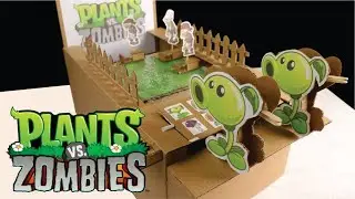 How to Make Plant vs Zombie game from Cardboard diy