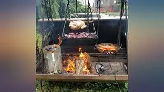 Bruntmor Grill Swing Campfire Cooking Stand BBQ Grill for Cookware & Dutch Oven review