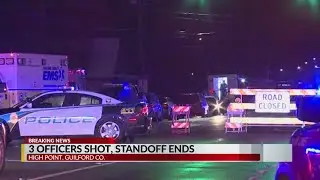 Standoff in High Point ends after 3 officers shot by barricaded suspect