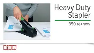 Eco-friendly, office-friendly! Novus B50 re+new Heavy Duty Stapler for up to 140 sheets!