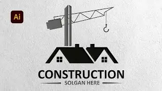 Logo Design In Illustrator : How to make a Construction Logo and create realistic view of logo