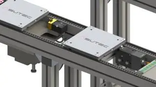 Asutec Palettenstopper in Anwendung Bosch Rexroth TS1