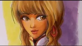 Copic Markers Drawing - Modern Aristocrate woman