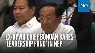 Ex-DPWH chief Bonoan bares &lsquo;leadership fund&rsquo; in NEP
