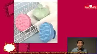 3256806095624292 Colored Silicone Shampoo Brush Scalp Hair Washing Cleaning Bath Combs