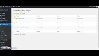 Wordpress Installing Required Plugins