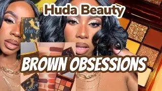 Huda Beauty Brown Obsessions Mini Palettes:Toffee + Caramel|Swatches & Demo