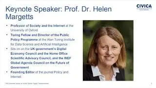 Helen Margetts on Digital Governance in Times of Crisis (CIVICA PhD Seminar Series)