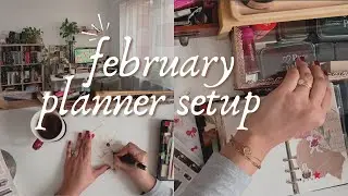 My February Planner Setup ✻ Journal Ideas & Decorating with Tea