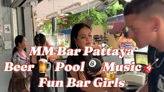PATTAYA BEER,MUSIC BAR MM SOI BUAKHAO #Meeting Mac TV YouTube #Playing Cheap Dave In Thailand @Pool