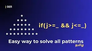 Print Triangle Pattern in C | Easy Pattern Program Explanation for Beginners (Tamil)