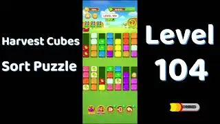 Harvest Cubes Sort Puzzle Level 104 Walkthrough 🌽🧠 | Relaxing Sort Game | Go Answer