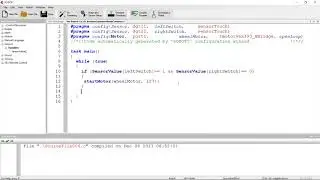 Vex Robotc 4.x : 06 : Boolean And Operator, Break and Continue