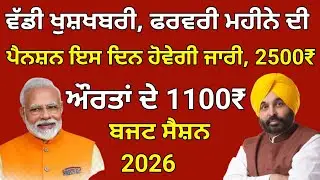 February month punjab budapa Pension news 2026, big annoucment punjab government 📢