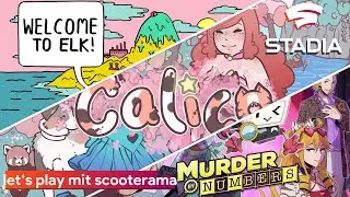 scooterama spielt Stadia Pro-Games | Muder by Numbers, Calico, Welcome to Elk | First looks